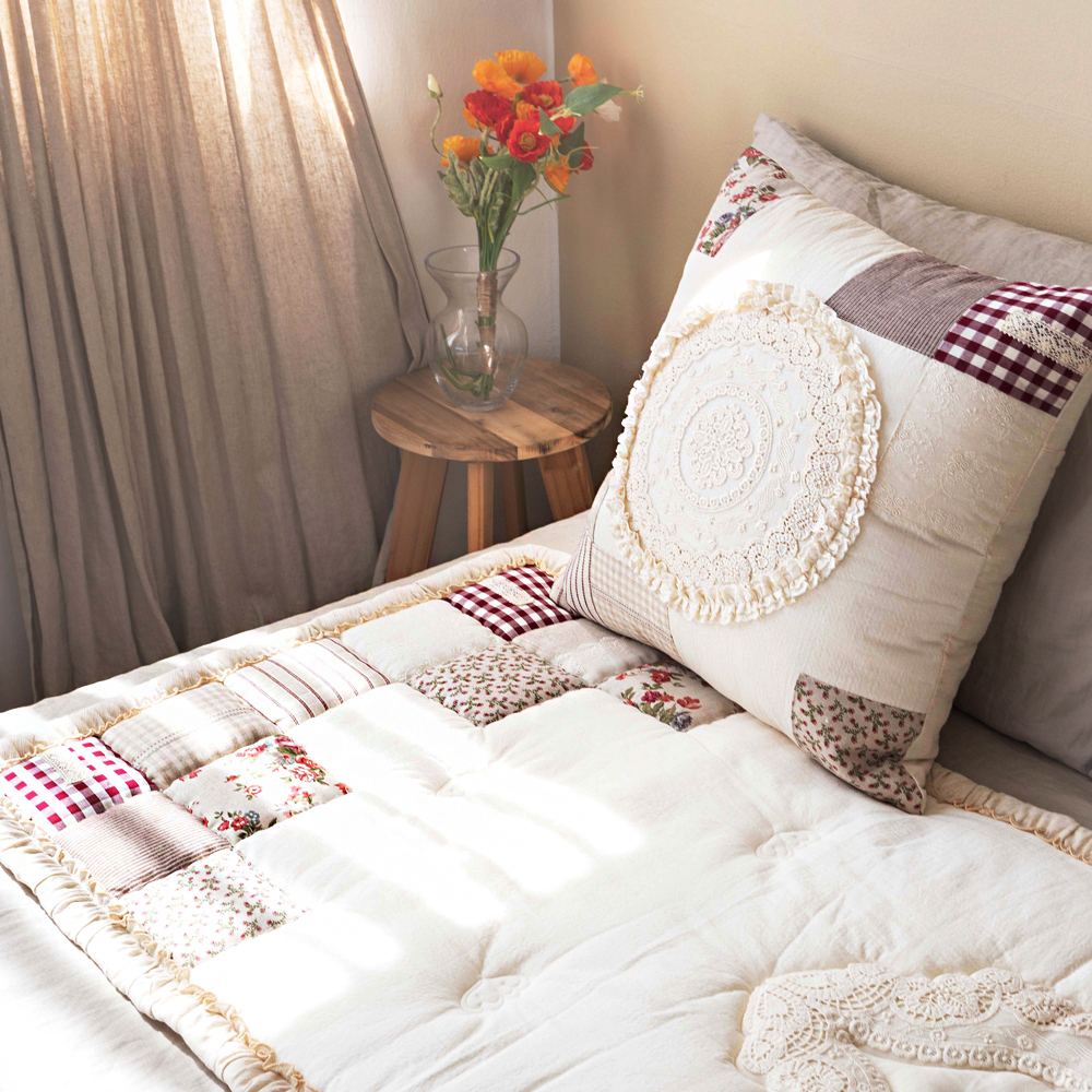 마벨로제 샬롯패치 사계절 3인 쇼파패드 미끄럼방지 소파매트