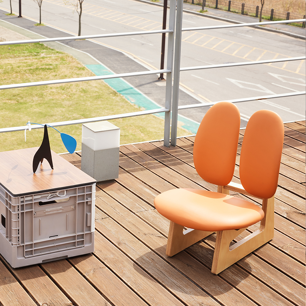 [듀오백X위티] 로우체어 키즈 자작나무의자 좌식의자 아동의자