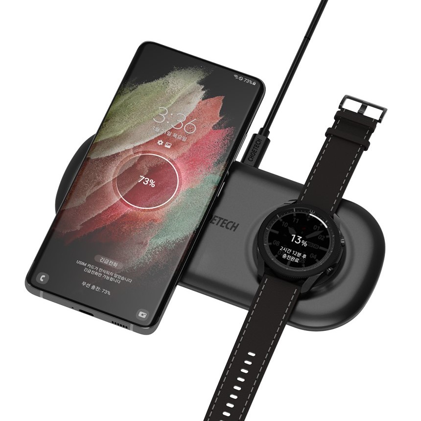 초텍 2in1 갤럭시 버즈 고속 무선충전기 패드 T570-S - 상세 이미지 5