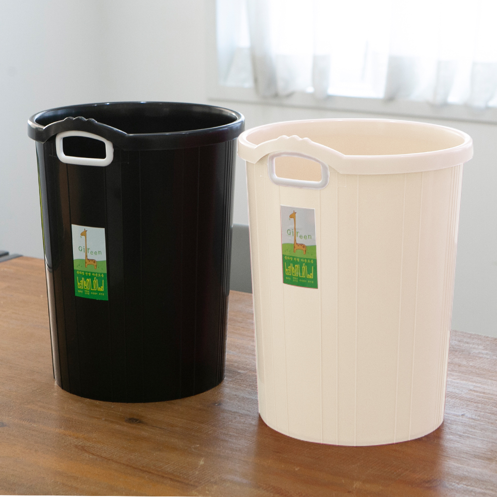 기린 휴지통 3개 15L 25L 우산꽂이 쓰레기통 원형휴지통 다용도통 - 메인 이미지