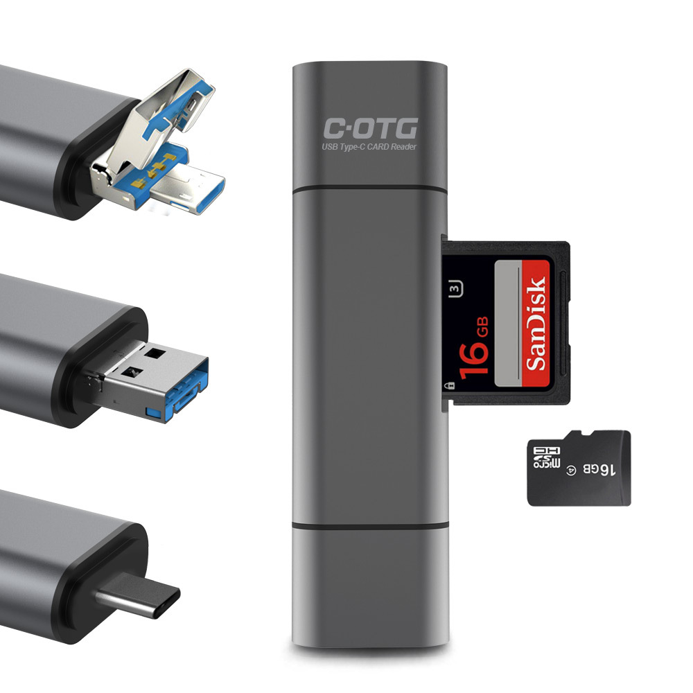UM2 C타입 SD 카드리더기 메모리 USB 5핀 TF카드 노트북 휴대폰 UMOTG3 - 상세 이미지 2