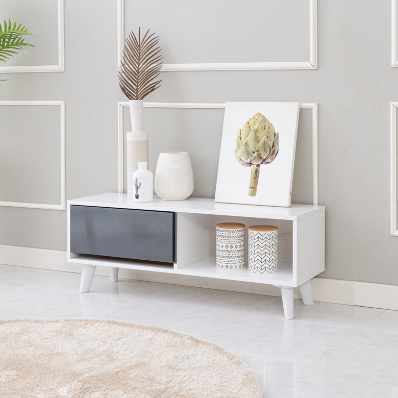 폭좁은 원룸 미니 티비 tv 다이 서랍장 낮은 작은 티비장 원서랍