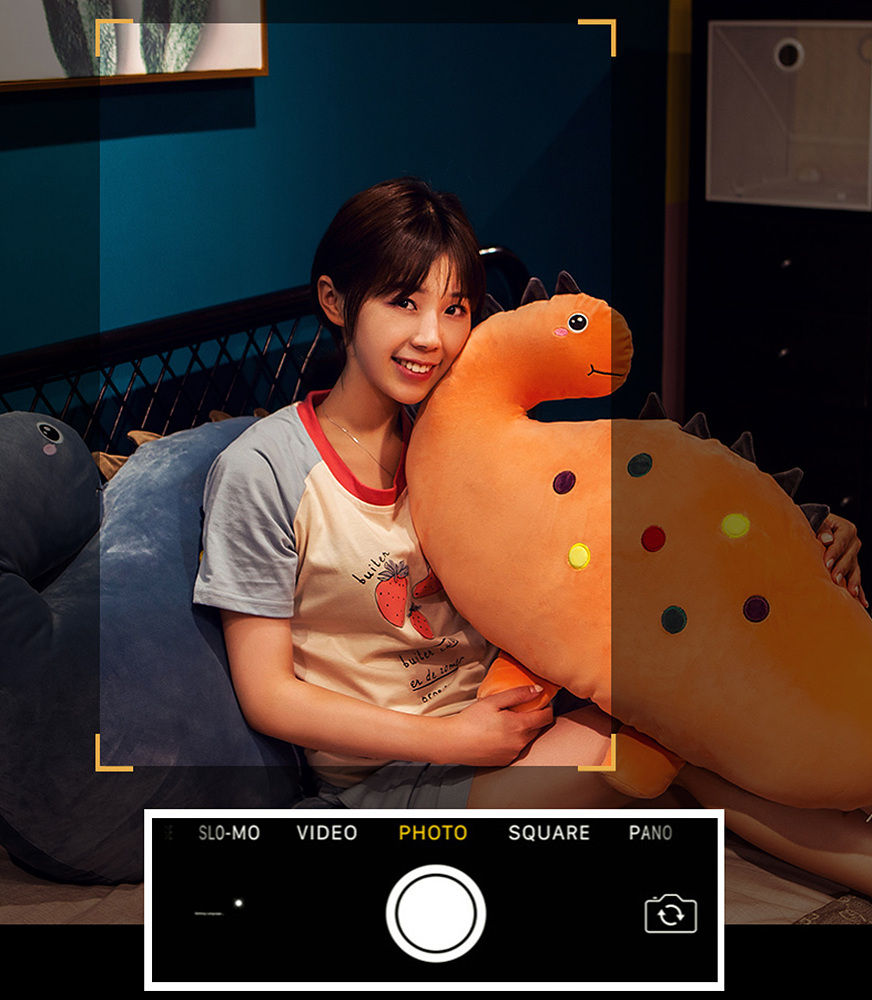 귀여운 공룡 침대 헤드 쿠션 등받이 삼각 등 허리 침실 침대 받침대 보조 푹신한 대형 이미지 7