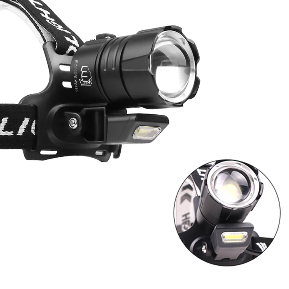 몬스터파워 헤드랜턴 XHP160 해루질 LED렌턴 C타입 자전거 낚시 등산 충전식 방수 - 상세 이미지 5