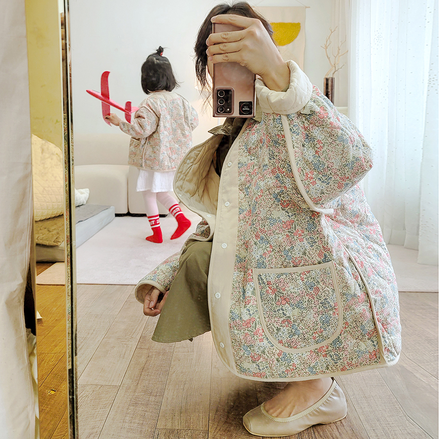 맘 플라워 리버시블 산지직송 깔깔이