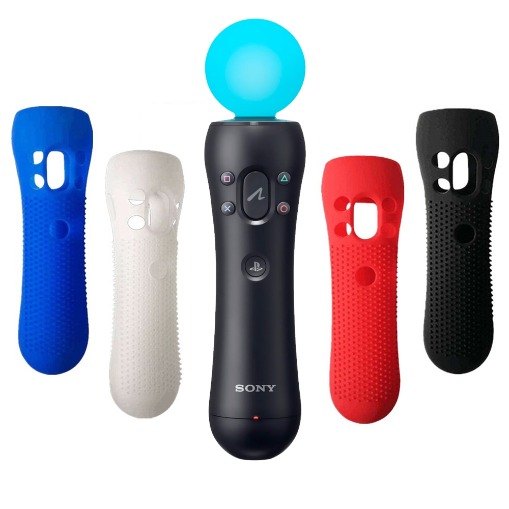 PS3 PS4 PS5 플스 VR 무브 봉 모션 컨트롤러 실리콘 케이스 커버 - 상품 이미지