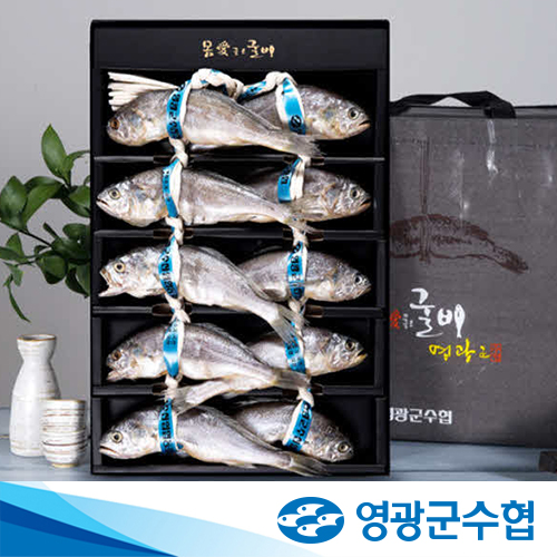 [영광군수협] 법성포 영광 굴비 오가 선물세트 1.1kg 10미 부직포가방 포장
