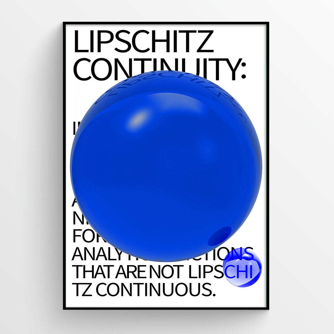 A0 특대형 대형 거실 인테리어 포스터 크롬 블루 그래픽 LIPSCHITZ - 상품 이미지