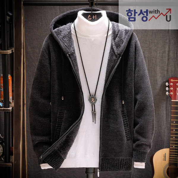 남자 기모 스웨터 가을 겨울 남성 후드 카디건 재킷 청소년 개성 니트 따뜻한 옷 두꺼운 남자 기모 스웨터 가을 겨울 남성 후드 카디건 재킷 청소년 개성 니트 따뜻한 옷 두꺼운