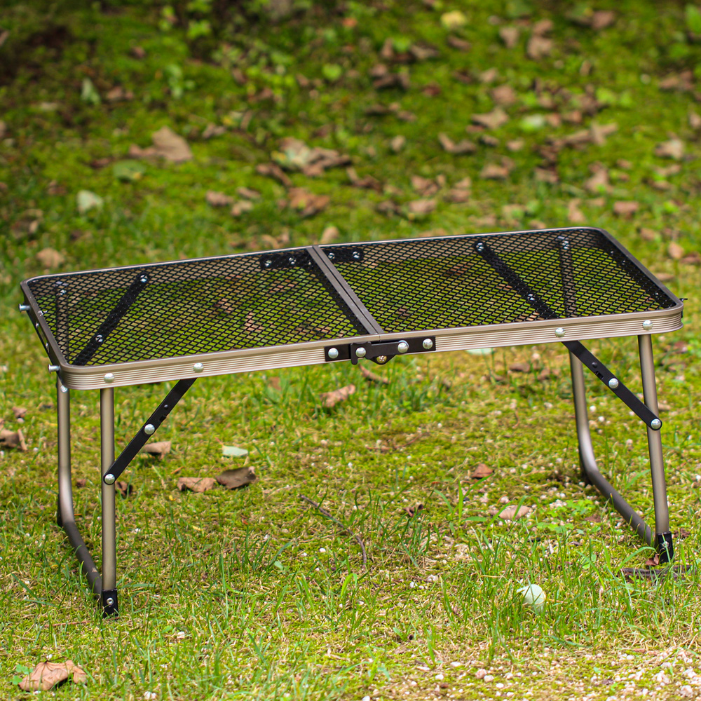 로티캠프 아이언 미니 접이식 캠핑테이블 600 샴페인