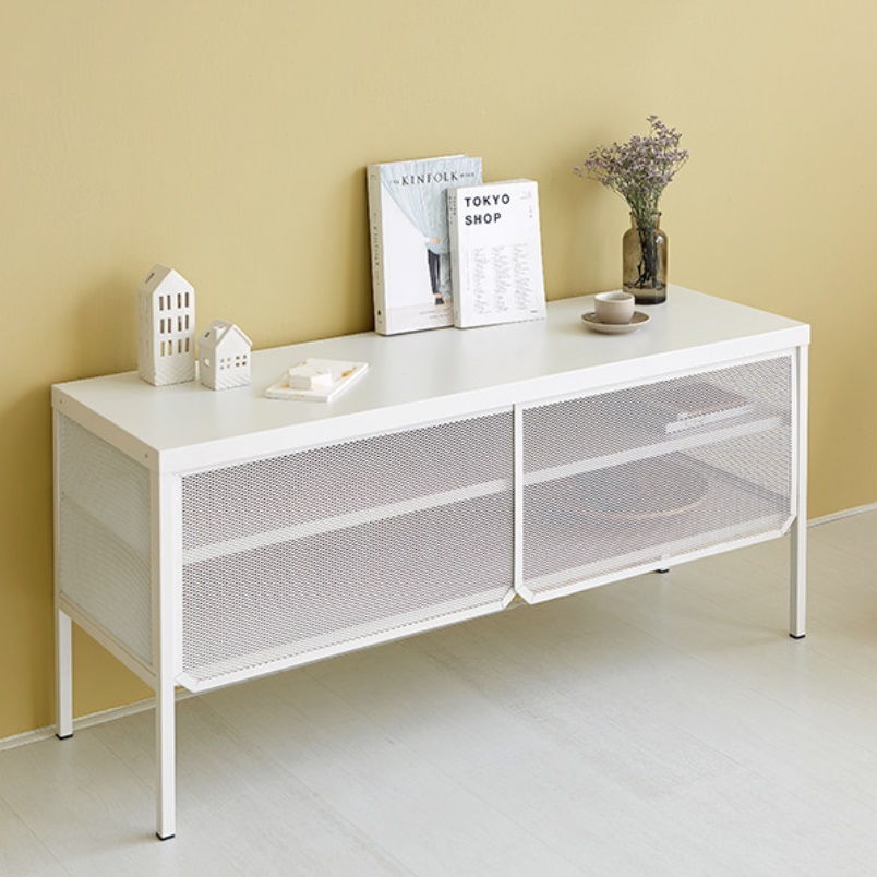 엔틱 빈티지 안방 tv장 슬림 원룸 티비다이 폭좁은 티브다이 키높은 라운드 키큰 거실장