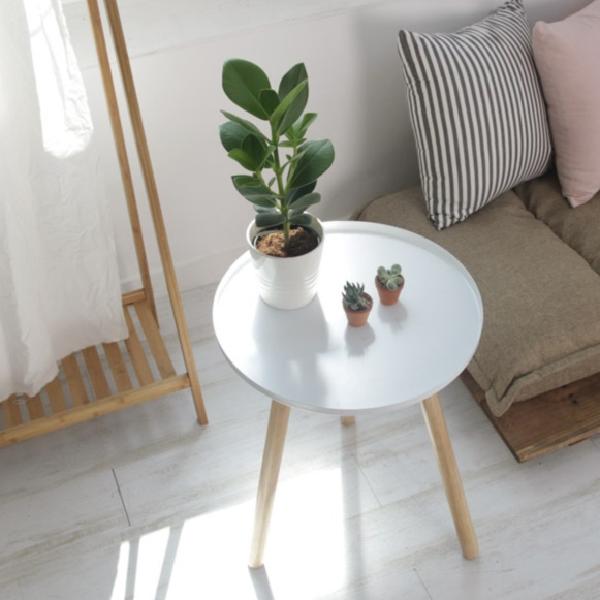 기능성 라운드형 거실테이블 거실용 탁자 높은 쇼파 테이블