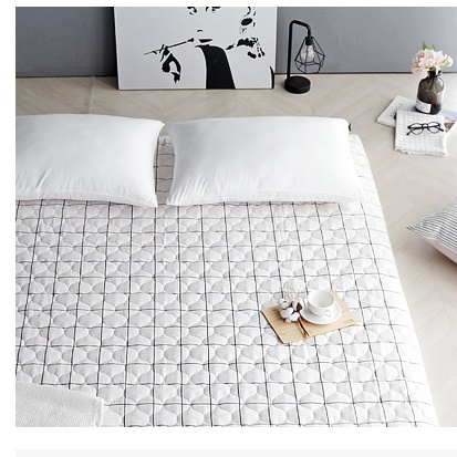 국산 누빔 퀸 사이즈 온수 매트 커버 맞춤 토퍼 시트