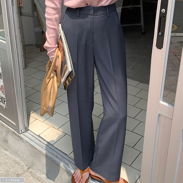젠노 세미 와이드 슬랙스 팬츠 4color S,M,L 봄 가을 핏예술 고급소재 제이플로우 - 상세 이미지 4