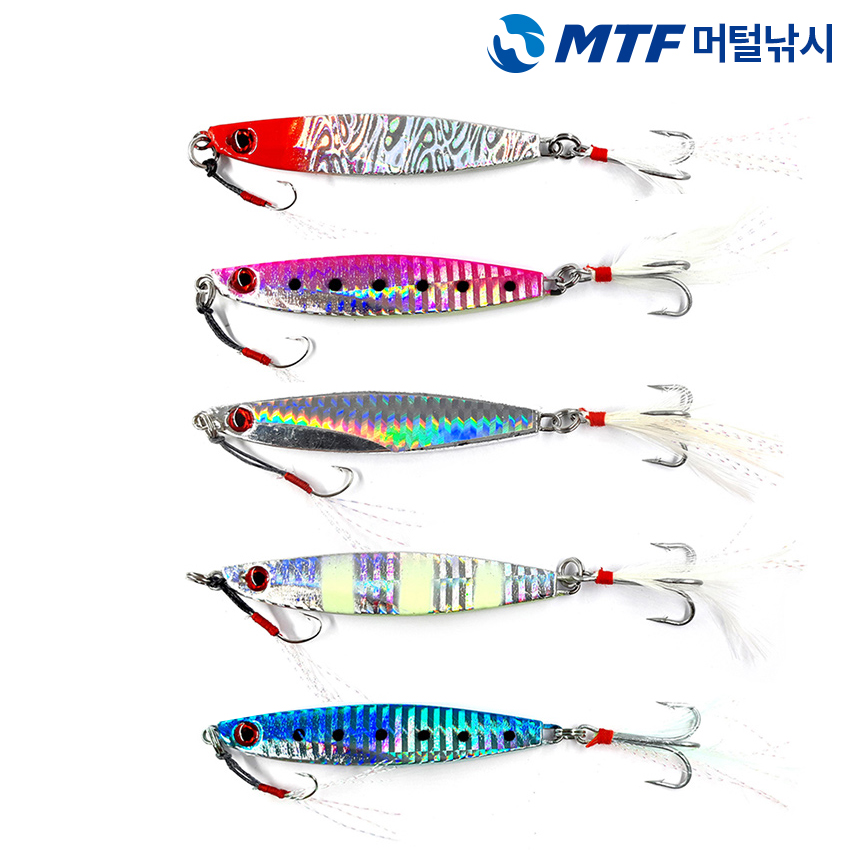 배스랜드 사와라 메탈지그 28g 40g 홀로그램 야광바디 : 머털낚시