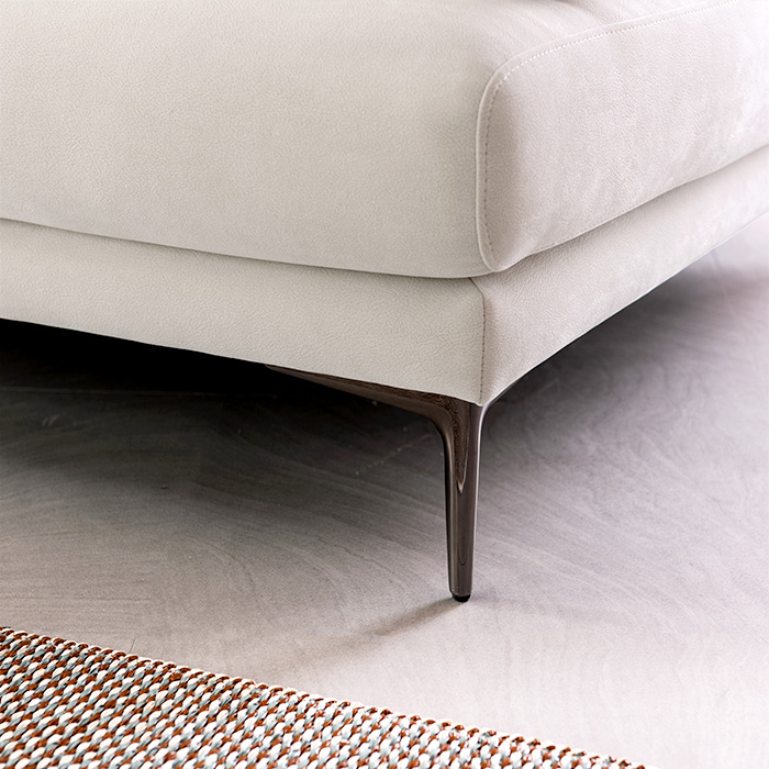 [에싸] 에블린 4인 헤드기능 리브 패브릭 소파+스툴