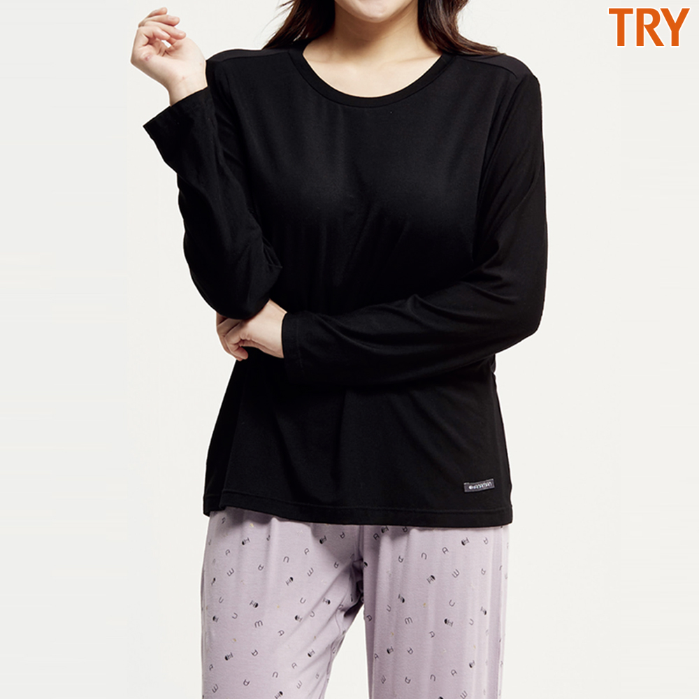 트라이 여성 잠옷 파자마바지 홈웨어 라운지웨어 파자마파티 가을 겨울 이지웨어 9부 - 상세 이미지 3