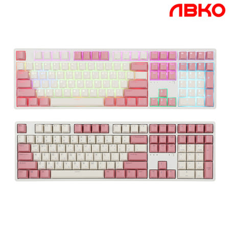 앱코 KN10C PBT 무접점 키보드 (핑크, 45g)