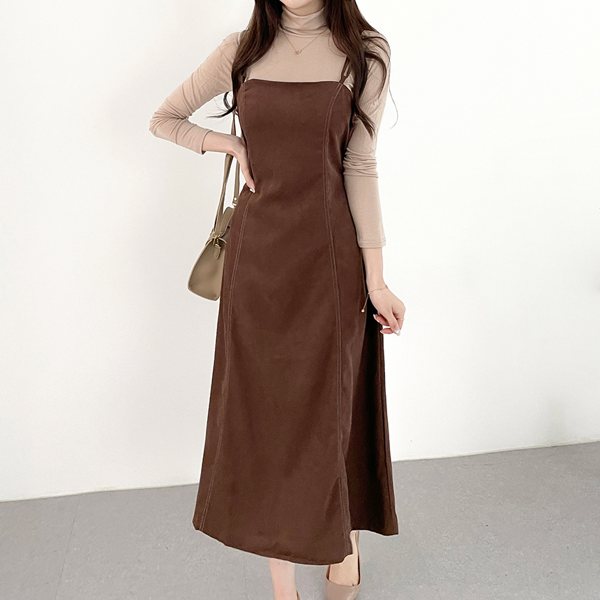 💕1+1할인/후기극찬💕촉촉 슬림 무지 목폴라 티셔츠 상세 이미지 18
