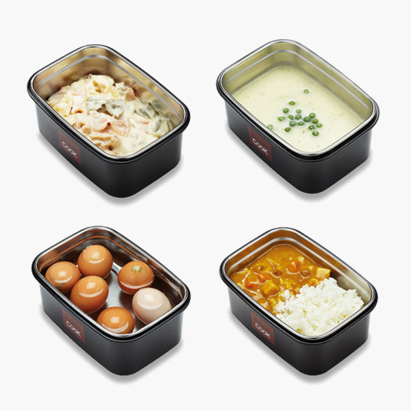 바로쿡 발열도시락 용기 850ml 비화식 발열팩 백패킹