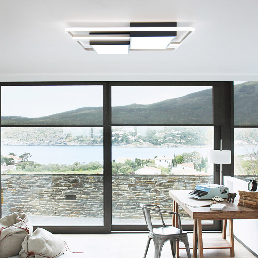 LED 모노스 거실등 150W 블랙 - 상세 이미지 2