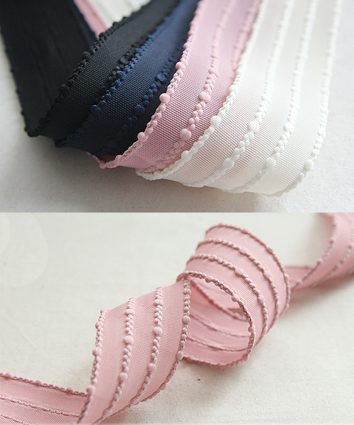 리본공예 DIY 리본 끈 부자재리본도매 4줄 팝콘리본 한롤20마 - 메인 이미지