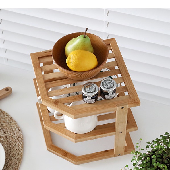 식탁위선반 식탁 정리대 ㄱ자 낮은 작은 선반 - 상품 이미지