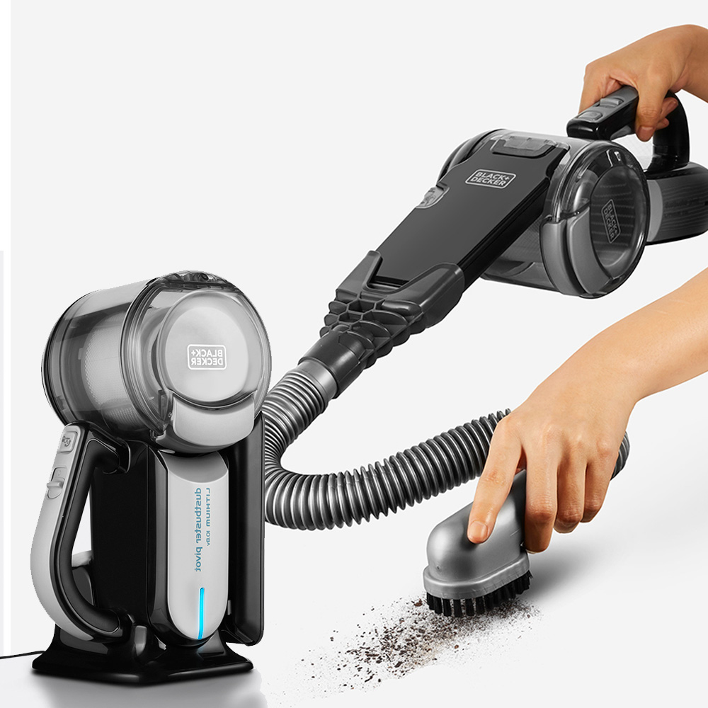 블랙앤데커 소형 무선 호루라기 피벗 핸디 청소기 EPV1020BKA