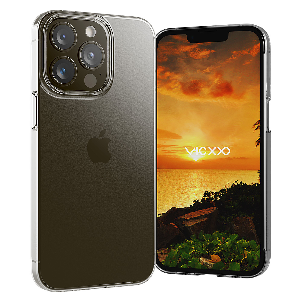 빅쏘 초슬림 변색없는 클리어 케이스 투명, 아이폰13 프로 맥스 - 상품 이미지