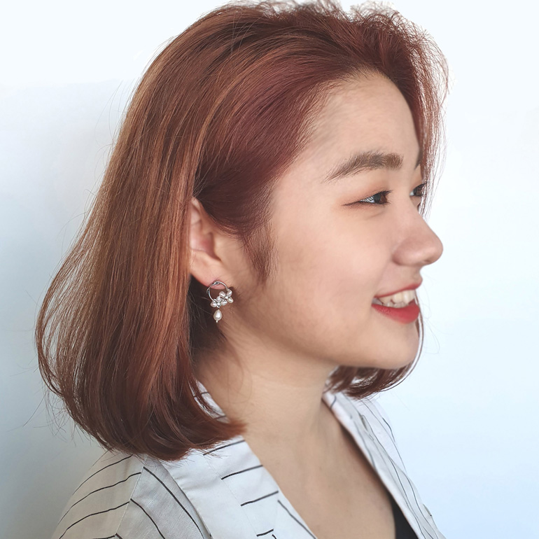 야랑쥬얼리 담수진주 꼬임 드롭 귀걸이(티타늄침) - 상세 이미지 5