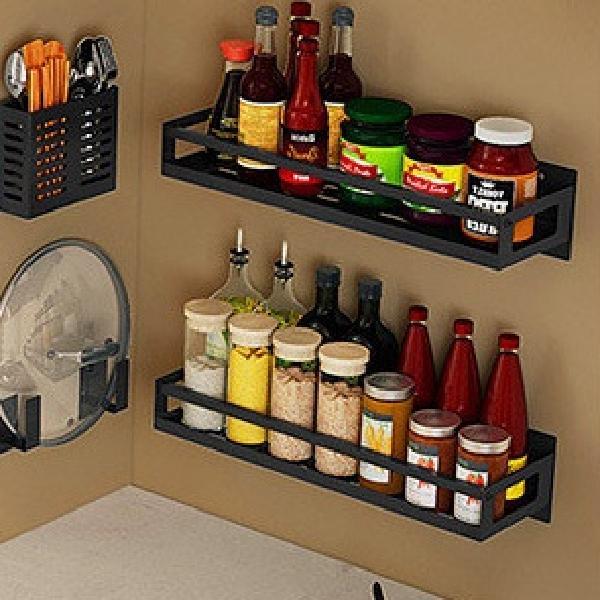 주방 미니선반 식탁위 작은 선반 벽에붙이는선반 - 상품 이미지