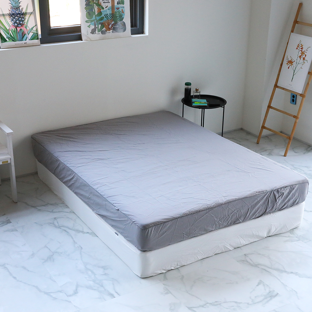 호텔식 고밀도 워싱 면100% 슈퍼싱글 퀸 라지 이스턴 미국 킹 매트리스 홑겹 침대커버