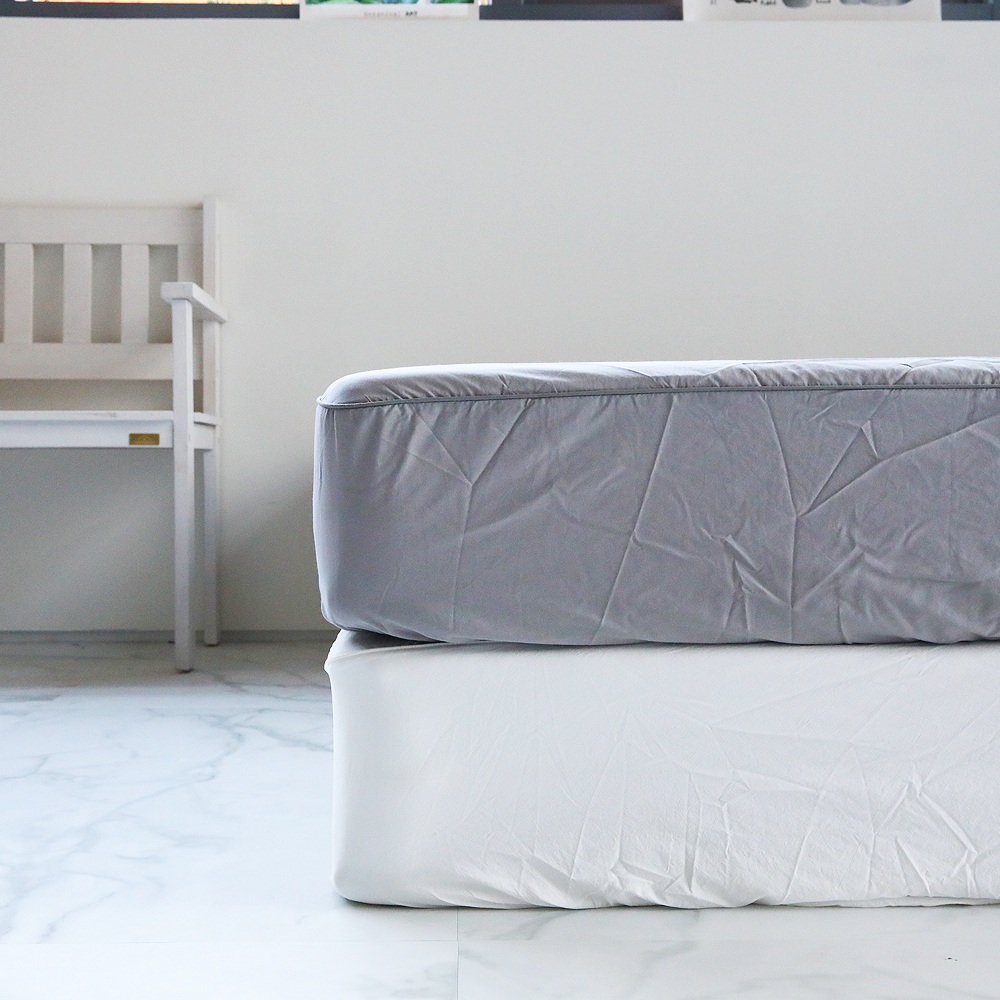 호텔식 고밀도 워싱 면100% 슈퍼싱글 퀸 라지 이스턴 미국 킹 매트리스 홑겹 침대커버