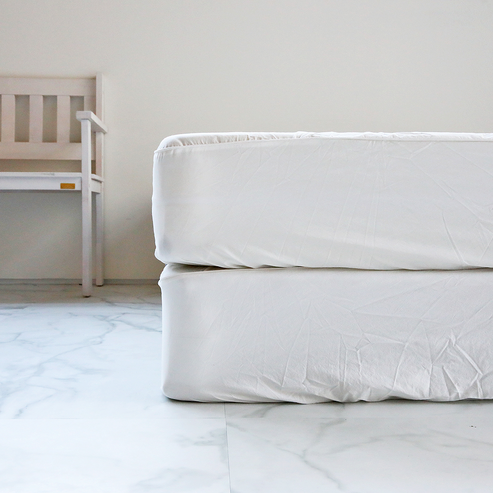 호텔식 고밀도 워싱 면100% 슈퍼싱글 퀸 라지 이스턴 미국 킹 매트리스 홑겹 침대커버