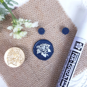 실링왁스 마커펜 메탈릭 싸인펜  스탬프 왁스씰 제작 씰링 실사용 후기 | 효과 있을까? - 상품 이미지 2