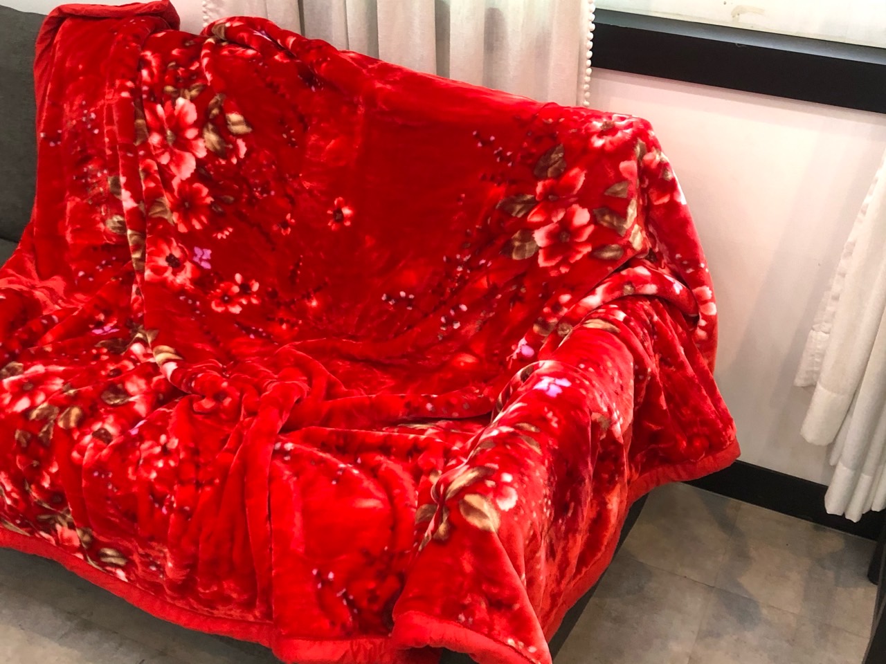 옛날 밍크 담요 할머니 두꺼운 양모 거실 담요 캠핑러그 밍크 이불 쇼파 캠핑블랭킷 1번