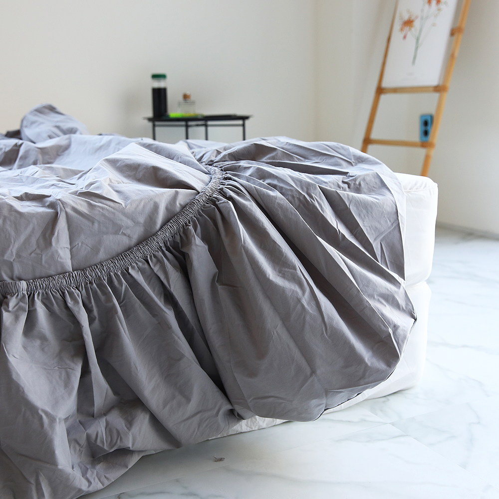 호텔식 고밀도 워싱 면100% 슈퍼싱글 퀸 라지 이스턴 미국 킹 매트리스 홑겹 침대커버