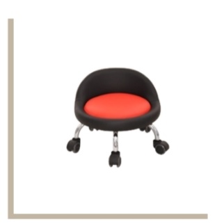 등받이 이동식 바퀴달린 앉은뱅이 바퀴 의자 청소용 방바닥 의자