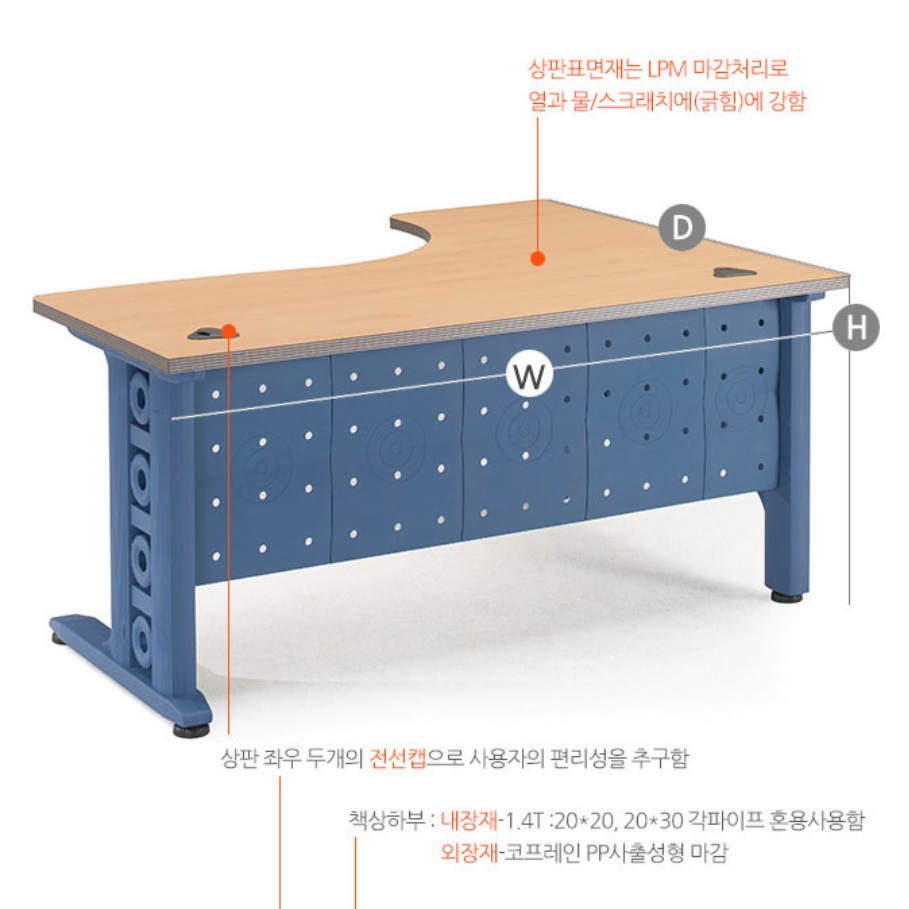 ㄱ자책상 1800 코너 책상 l자 코너형책상 기역자 기억자 l자형 l형 모서리 ㄱ자형 기역 - 상세 이미지 3