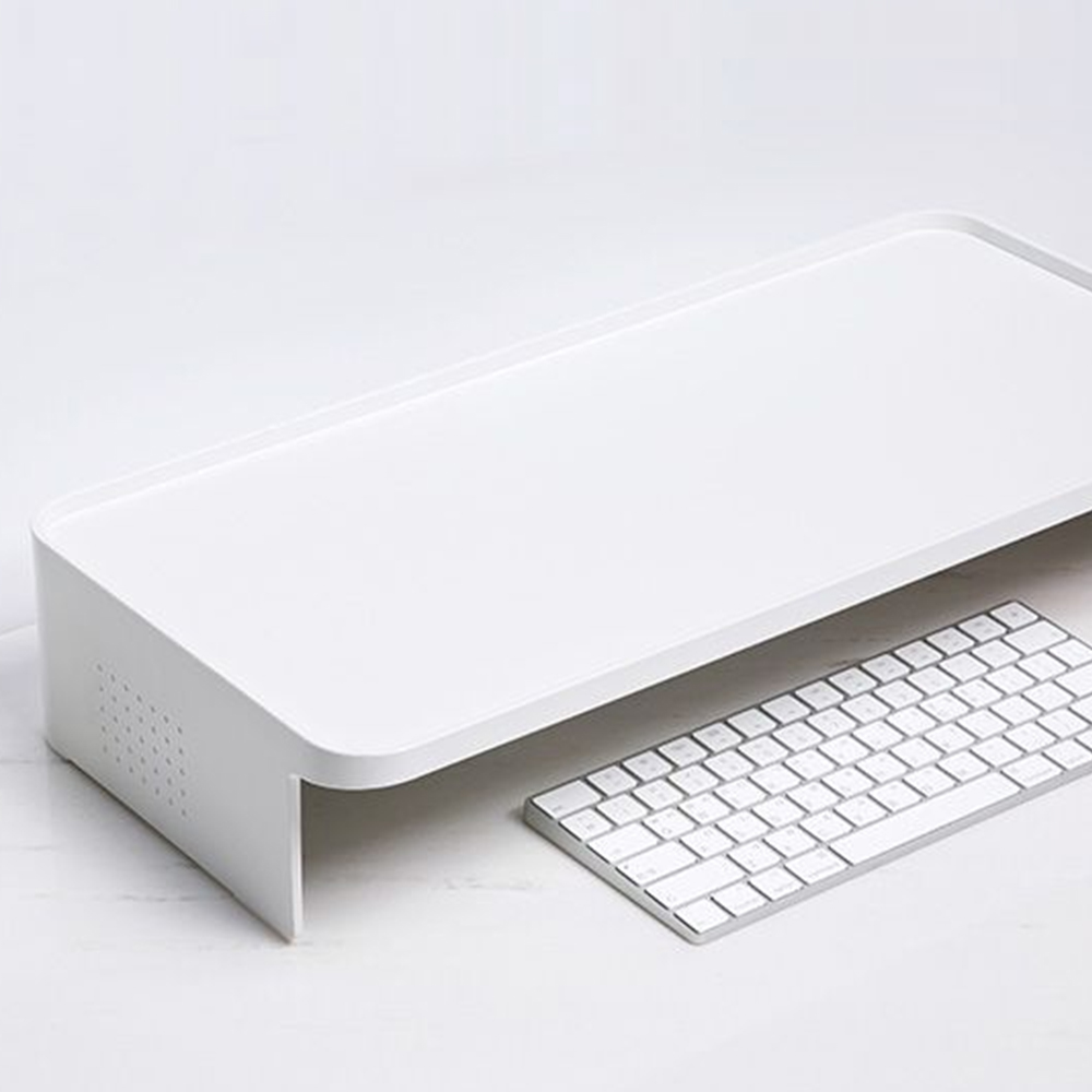 모니터받침 노트북선반 화이트모니터받침대