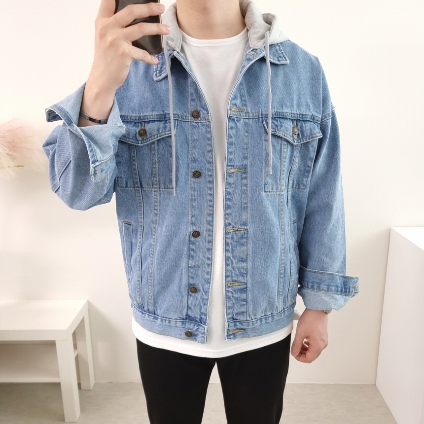 남자청자켓 남성후드자켓 트러커 이미지 2