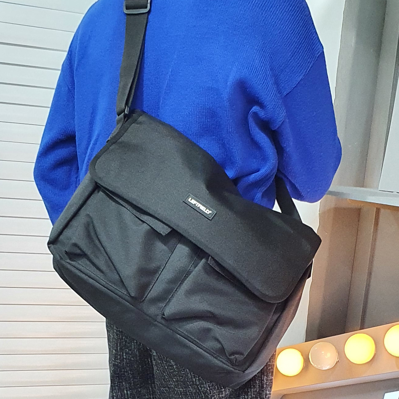 남자 나일론 천 빅 큰 메신저백 크로스백 가방 대학생 직장인 학생 보부상 데일리 캐주얼