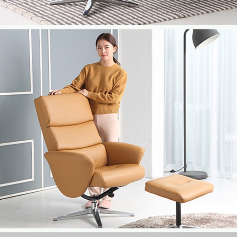 수동 무중력 리클라이너 1인용 리클라이너의자 일인용 수면의자 가죽 게이밍 리클라이닝 소파