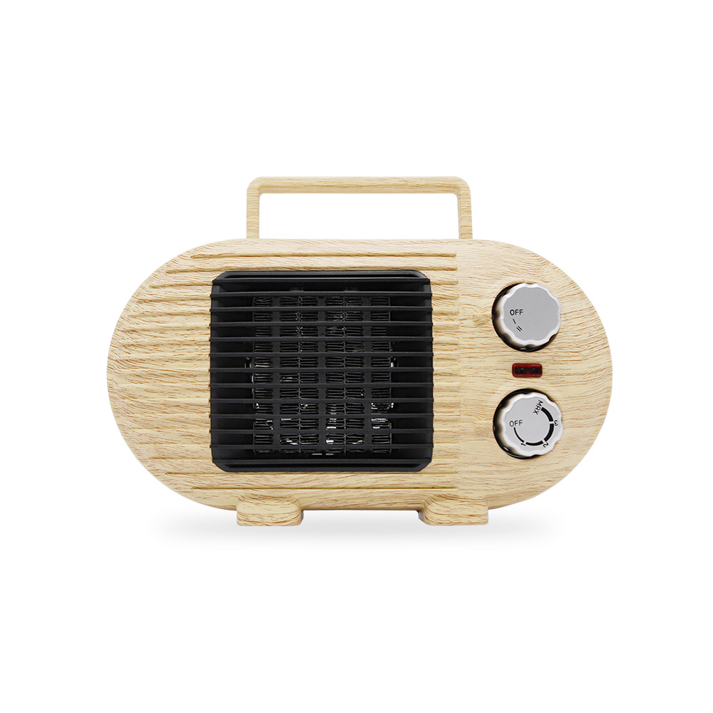 툴콘 PTC 미니 팬히터 감성우드칼라 온풍기 캠핑장 레트로 히터 MCP-800D