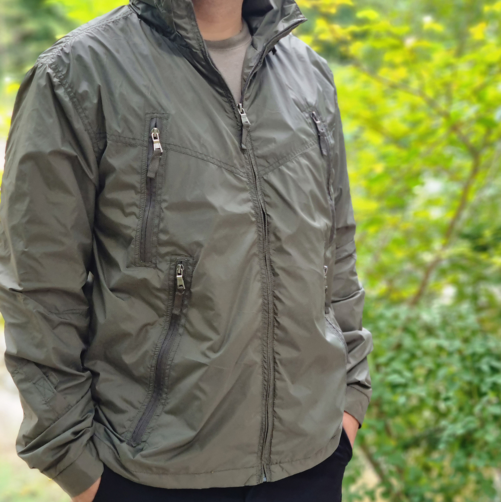 빅사이즈 바람막이 남자 봄 가을 카키 자켓 아웃도어 바람막이 캠핑복 장 캠핑복장 - 상세 이미지 4