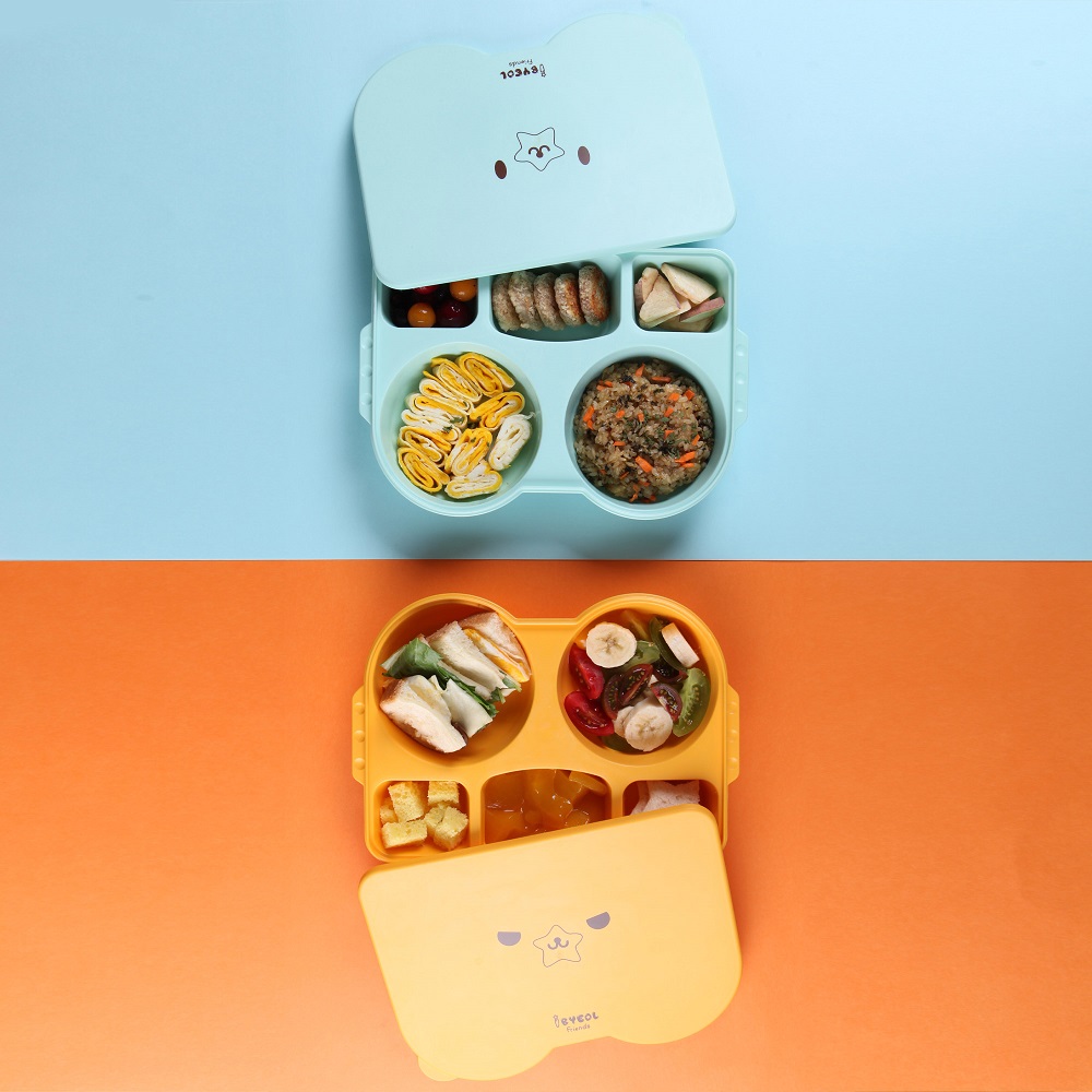 (식판 파우치포함) 옥수수 어린이집 유치원 도시락통 유아 아기 아이 뚜껑 식판 이미지 6