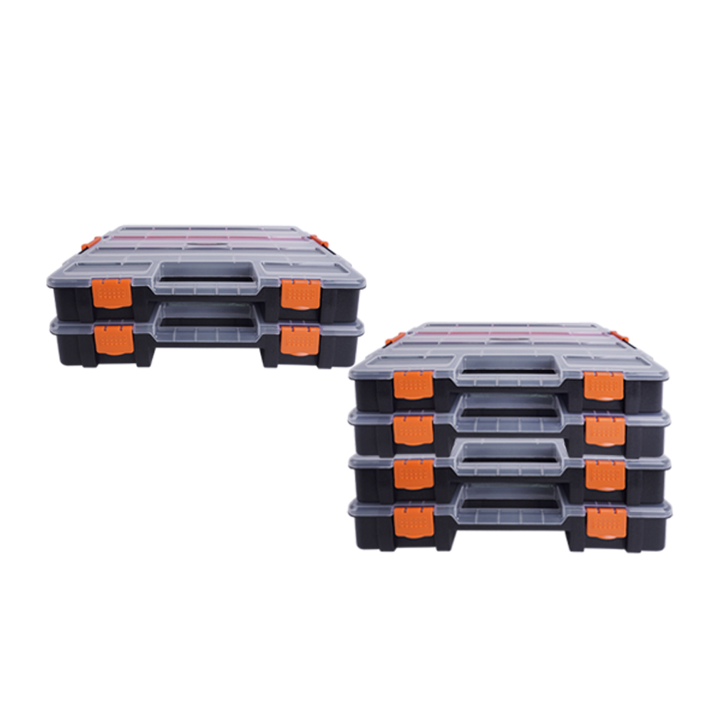 KENDO 결합식 부품상자세트 2PCS 90245N 조립 휴대용 공구함 - 상세 이미지 3