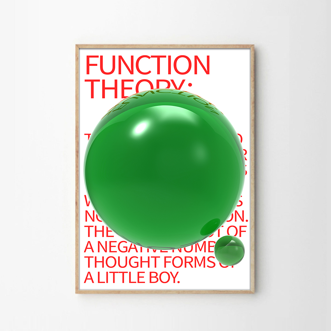 그린 컬러포인트 그래픽 오브제 거실 카페 모던 인테리어 대형 포스터 FUNCTION - 상품 이미지