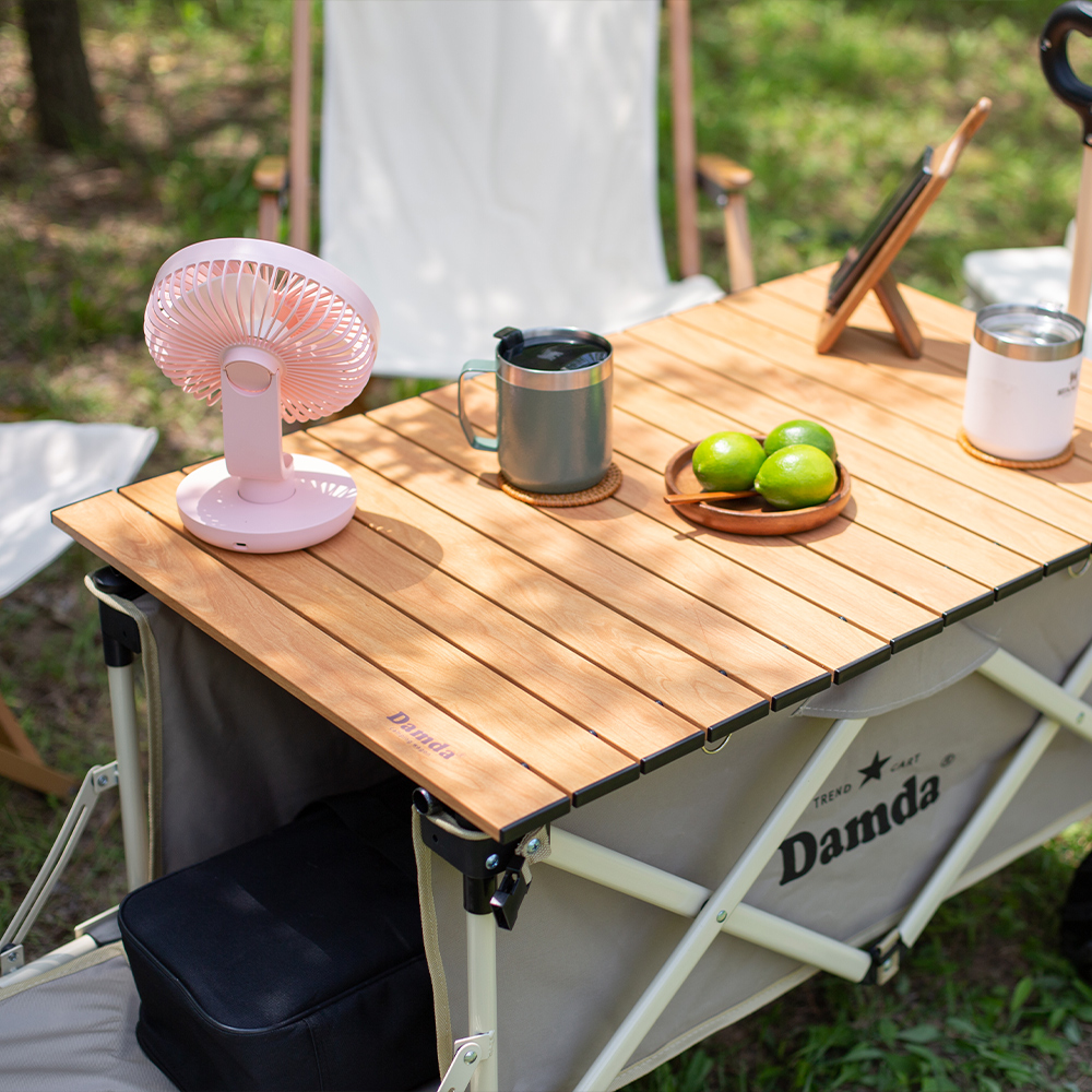 담다 웨건상판 접이식 철제 롤상판 폴딩 캐리어 수레 테이블 감성 피크닉