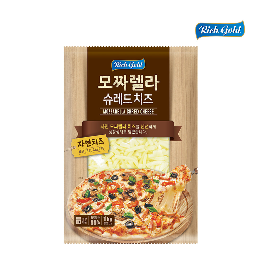 리치골드 모짜렐라 슈레드 피자치즈 1kg - 메인 이미지